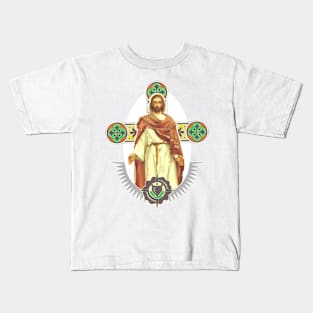 Jesus Christ and the cross of salvation Kids T-Shirt